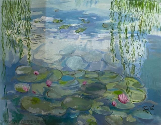 油画 睡莲 仇丽萍.jpg 油画 睡莲 仇丽萍.jpg